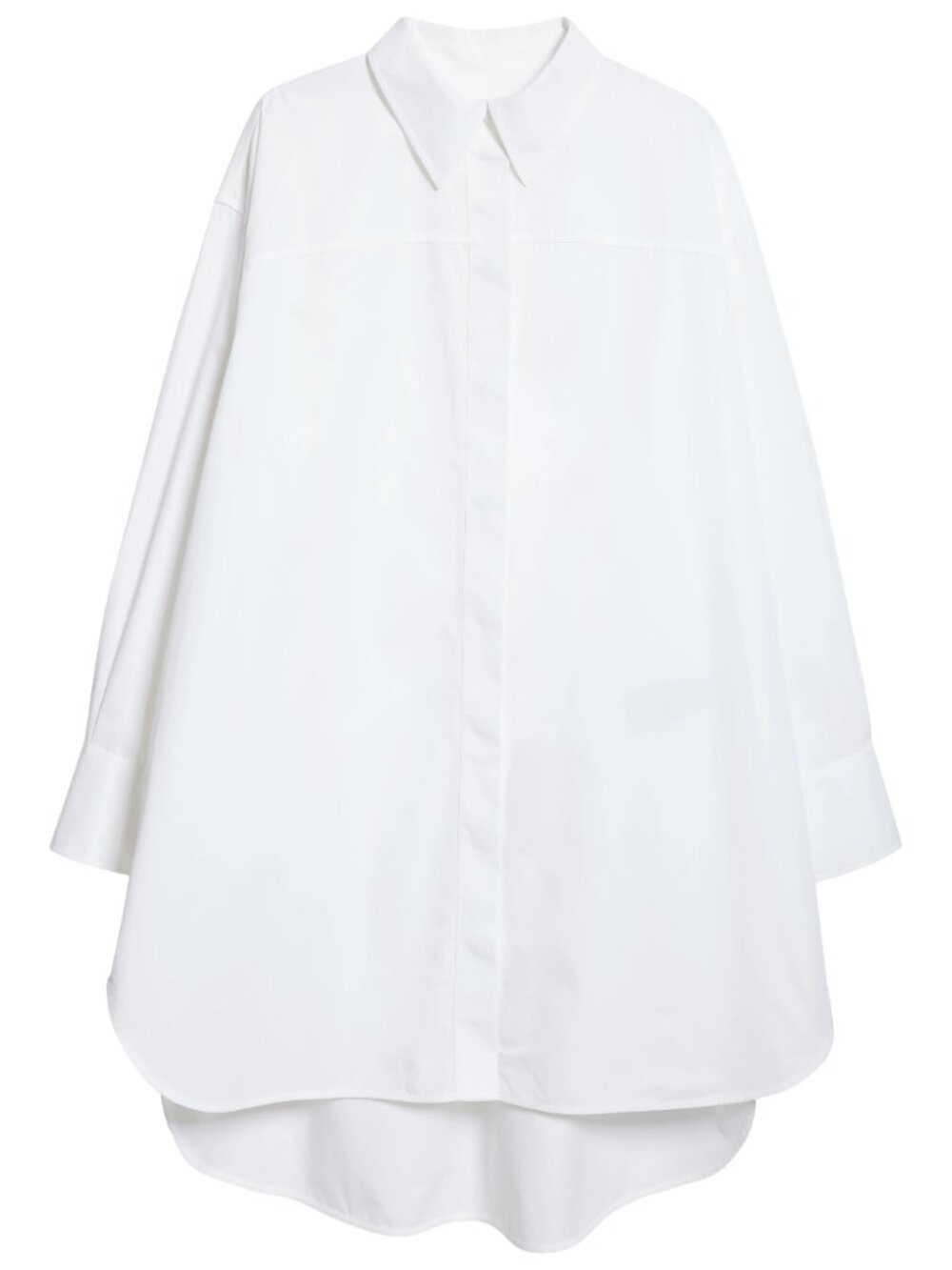 Jil Sander NWT White Oversized Cotton Poplin Shirt 42 - Picture 5 of 11